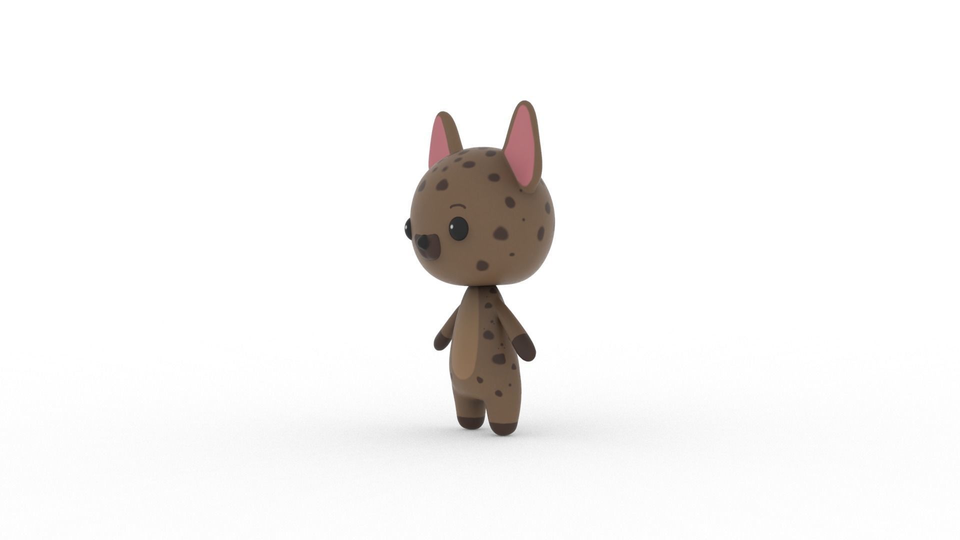 Cartoon Ratel v002 character 3D model_2