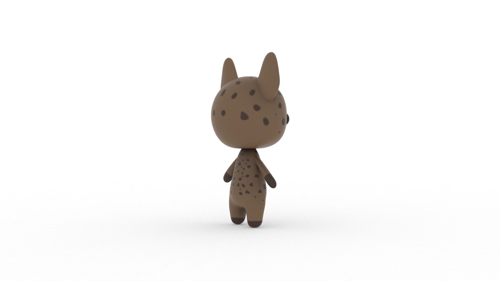 Cartoon Ratel v002 character 3D model_9