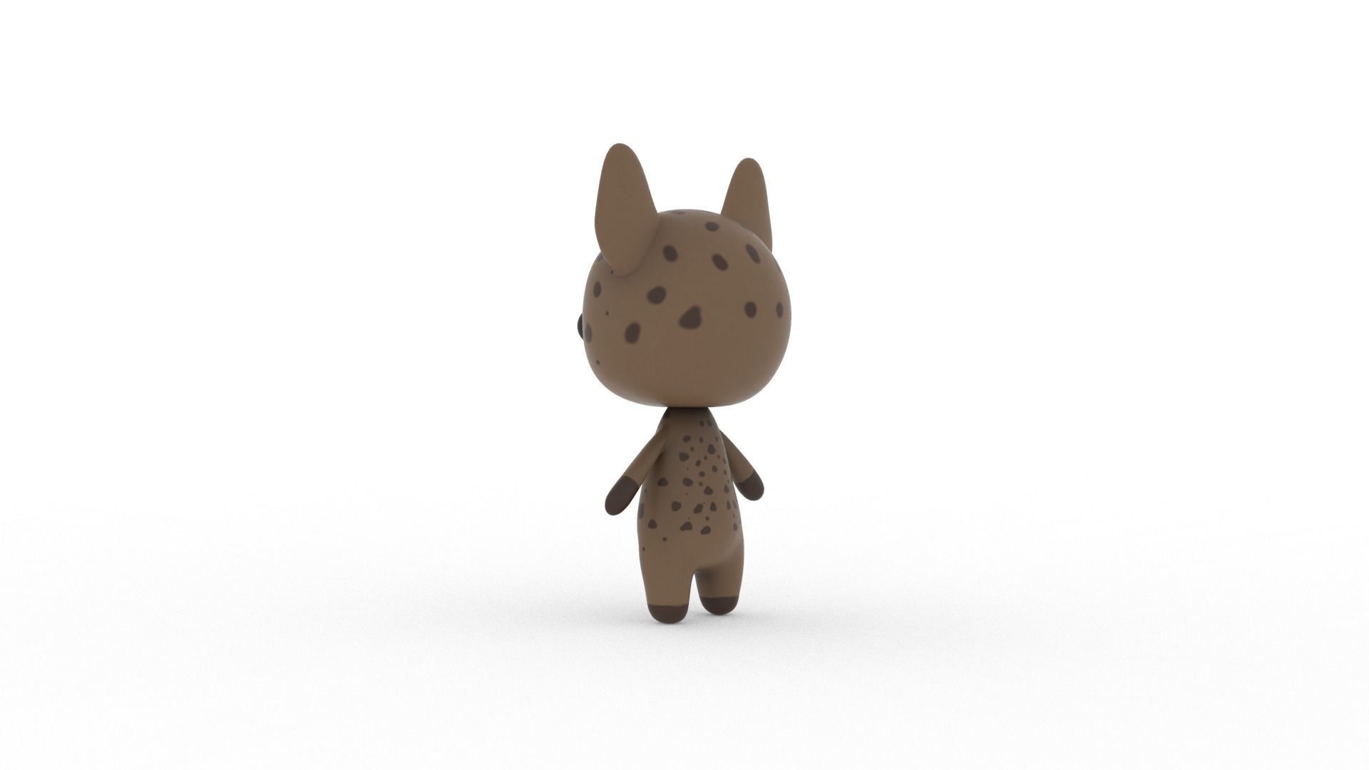 Cartoon Ratel v002 character 3D model_5