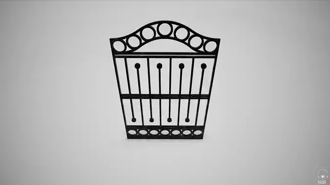 Ornate Wrought Iron Fence Design 4