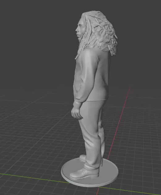 Bob Marley 3D print model_2
