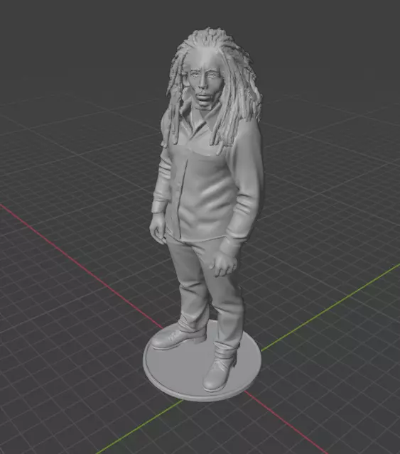 Bob Marley 3D print model_3