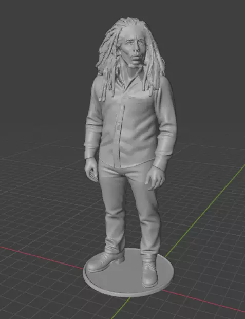 Bob Marley 3D print model_4