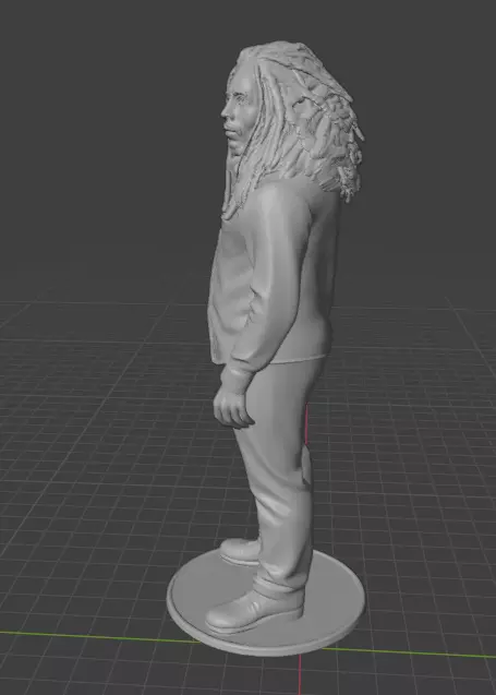 Bob Marley 3D print model_1