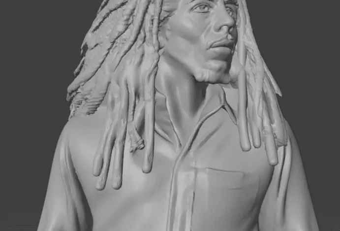 Bob Marley 3D print model_13