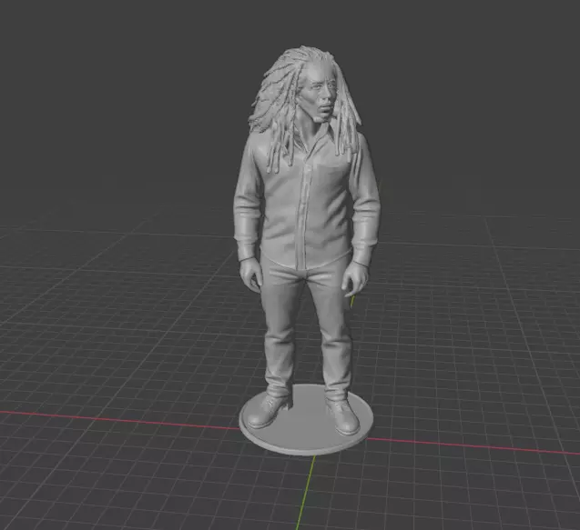 Bob Marley 3D print model_8