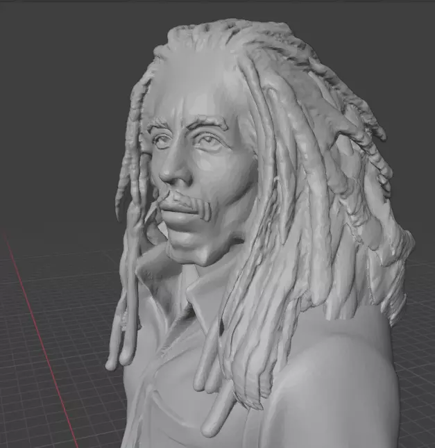 Bob Marley 3D print model_16