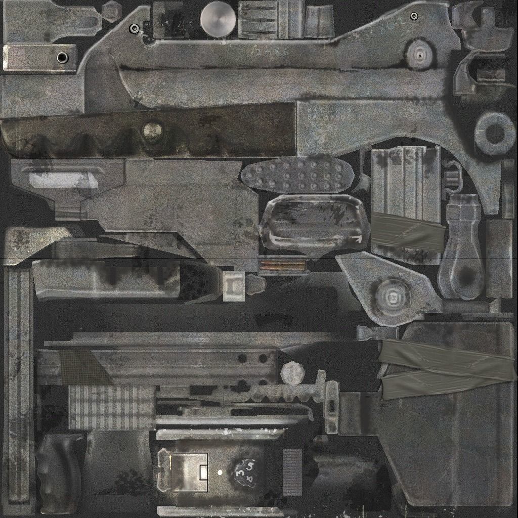 weapon famas Low-poly 3D model_4