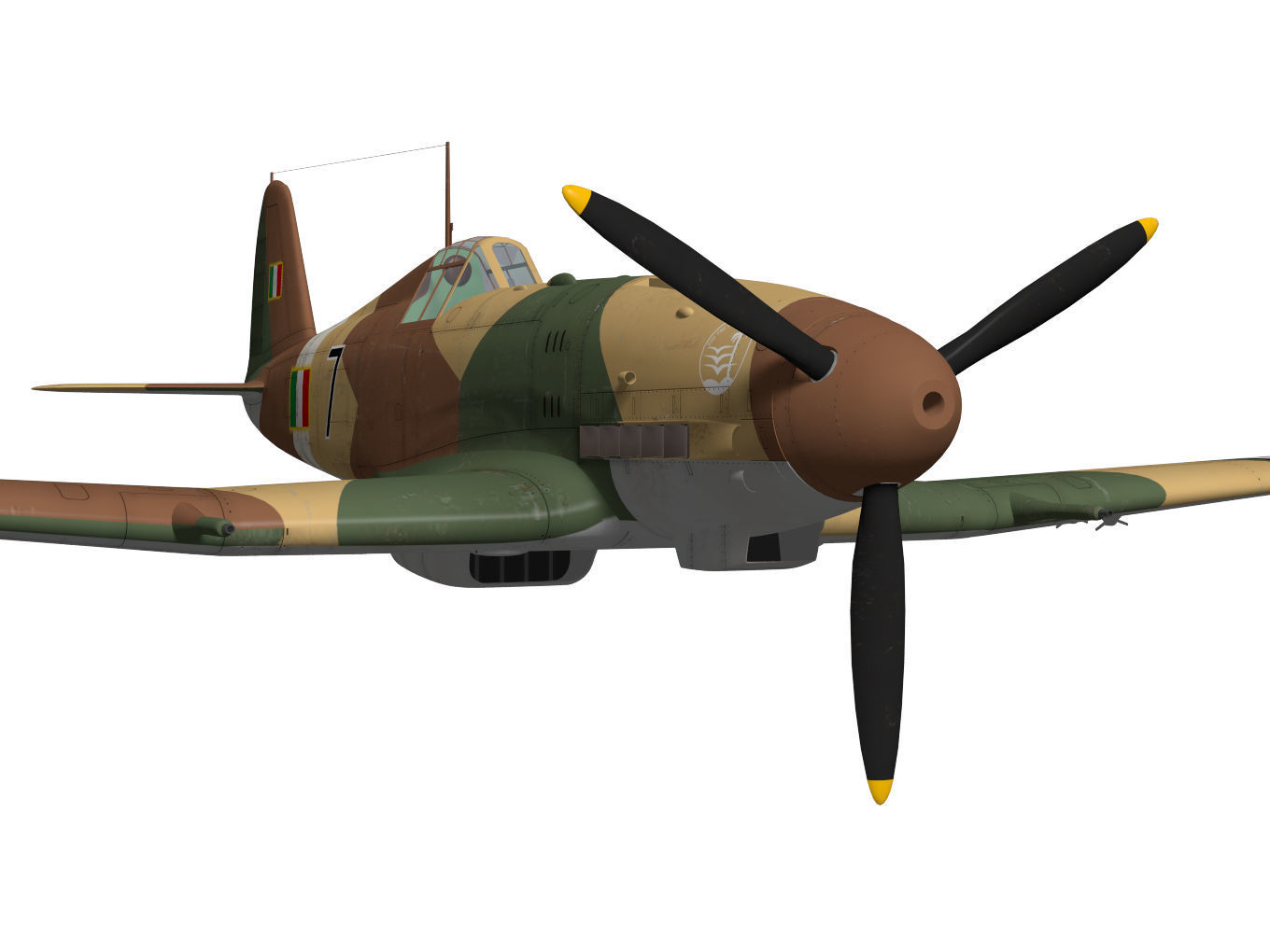 Fiat G55 Centauro Serie1 3D model_4