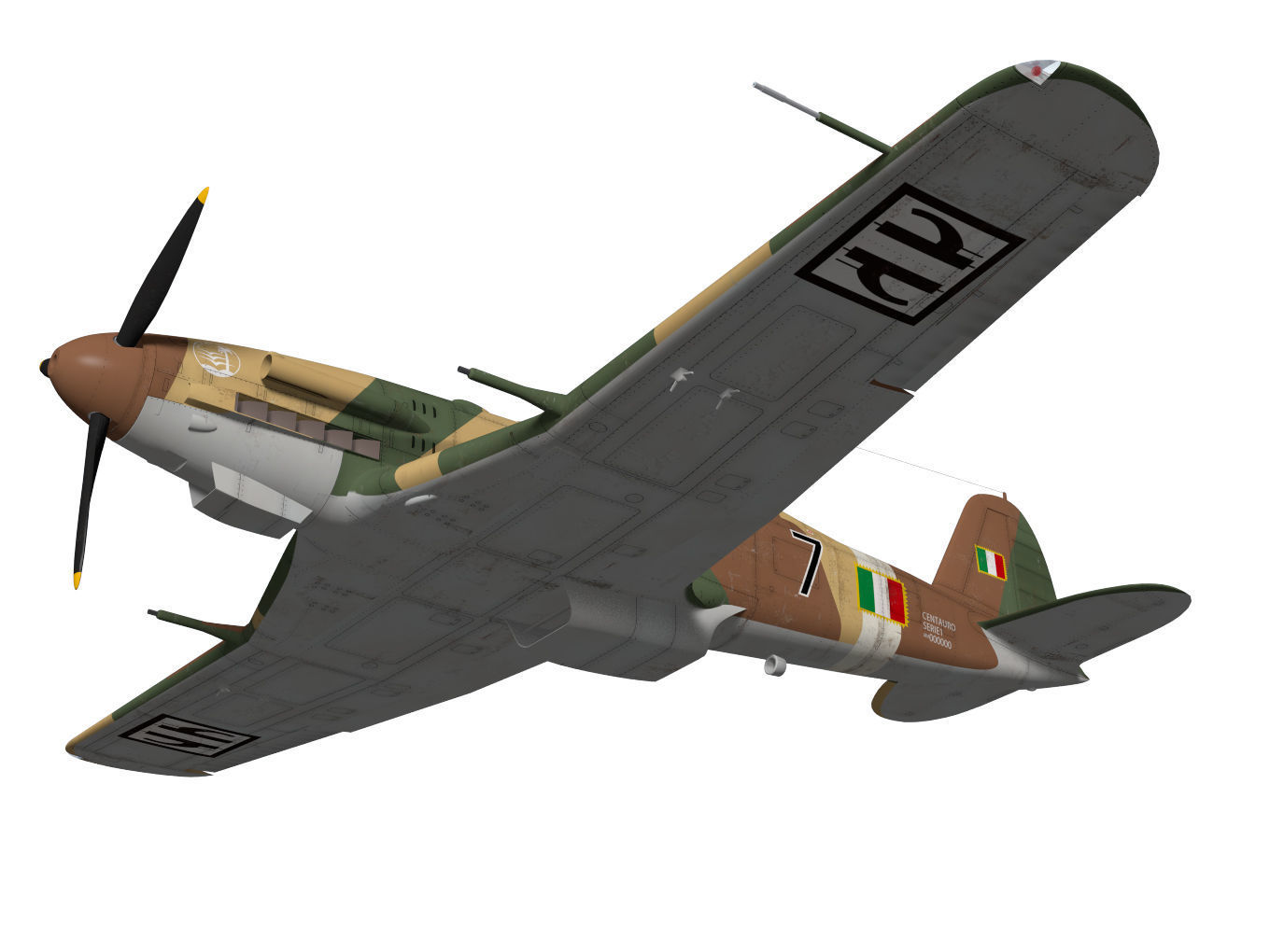 Fiat G55 Centauro Serie1 3D model_3