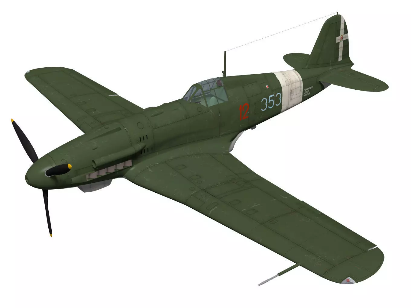 Fiat G55 Centauro Serie0 3D model