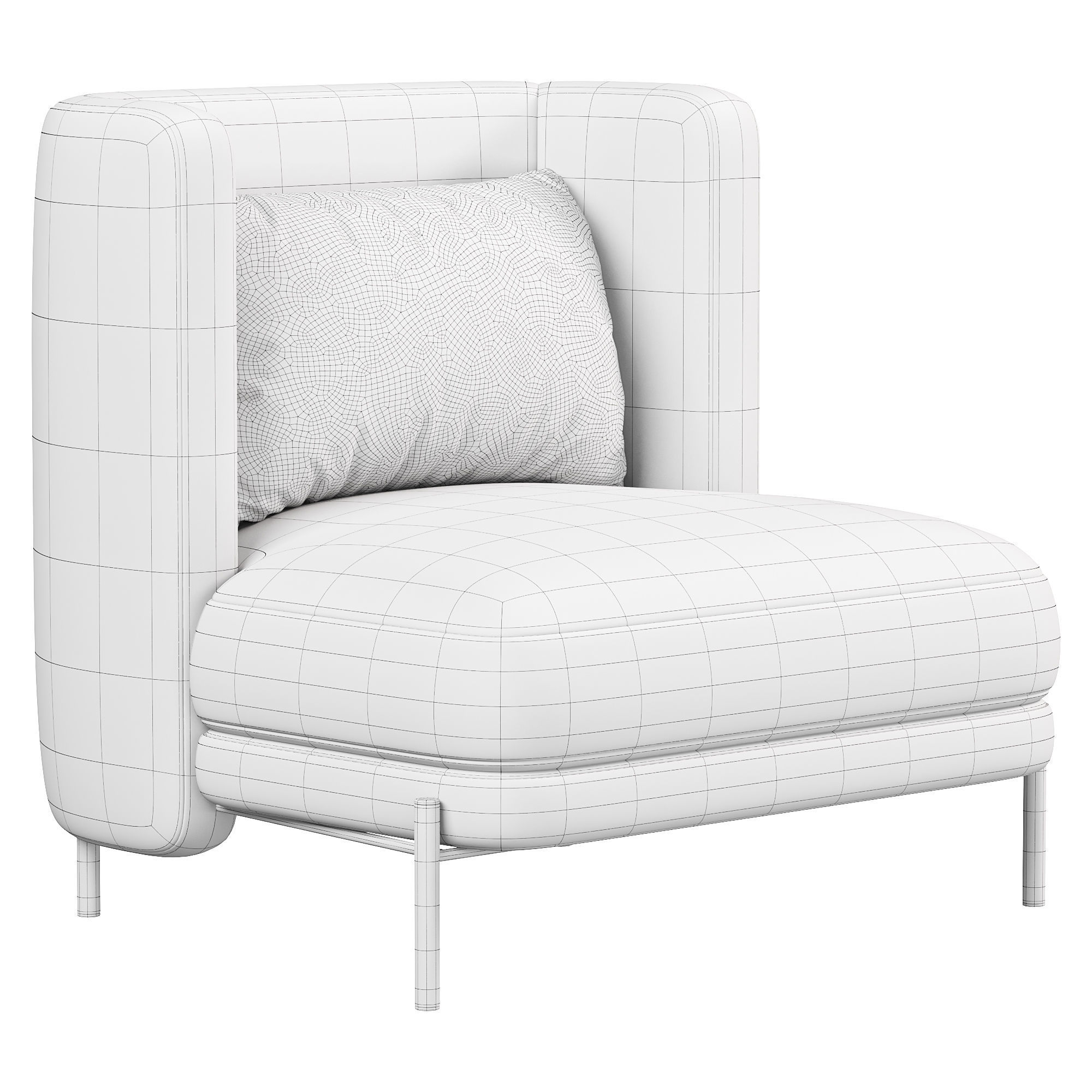  Milos armchair 3D model_4