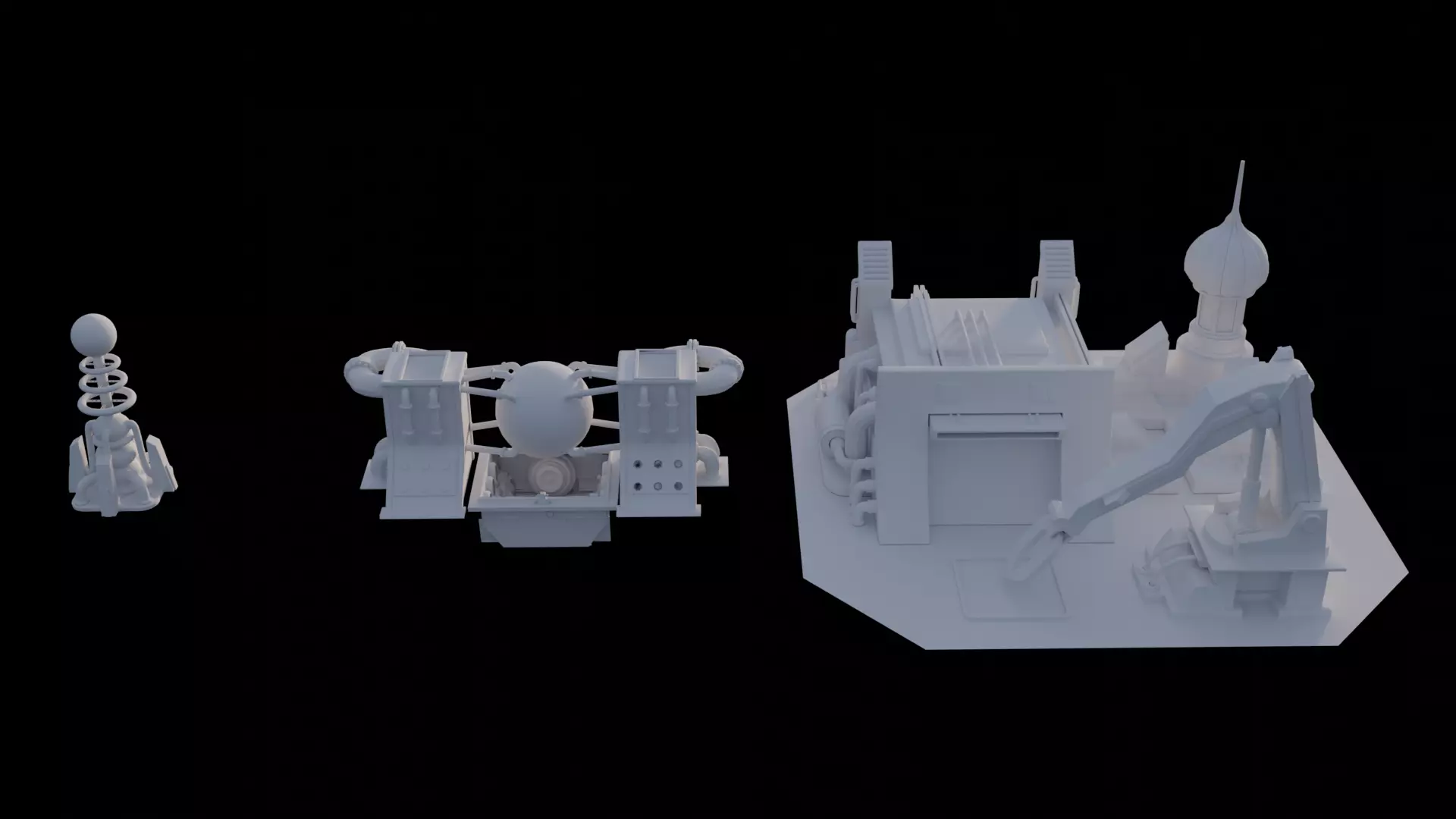 Red Alert 2 Soviet Buildings 3D model_0