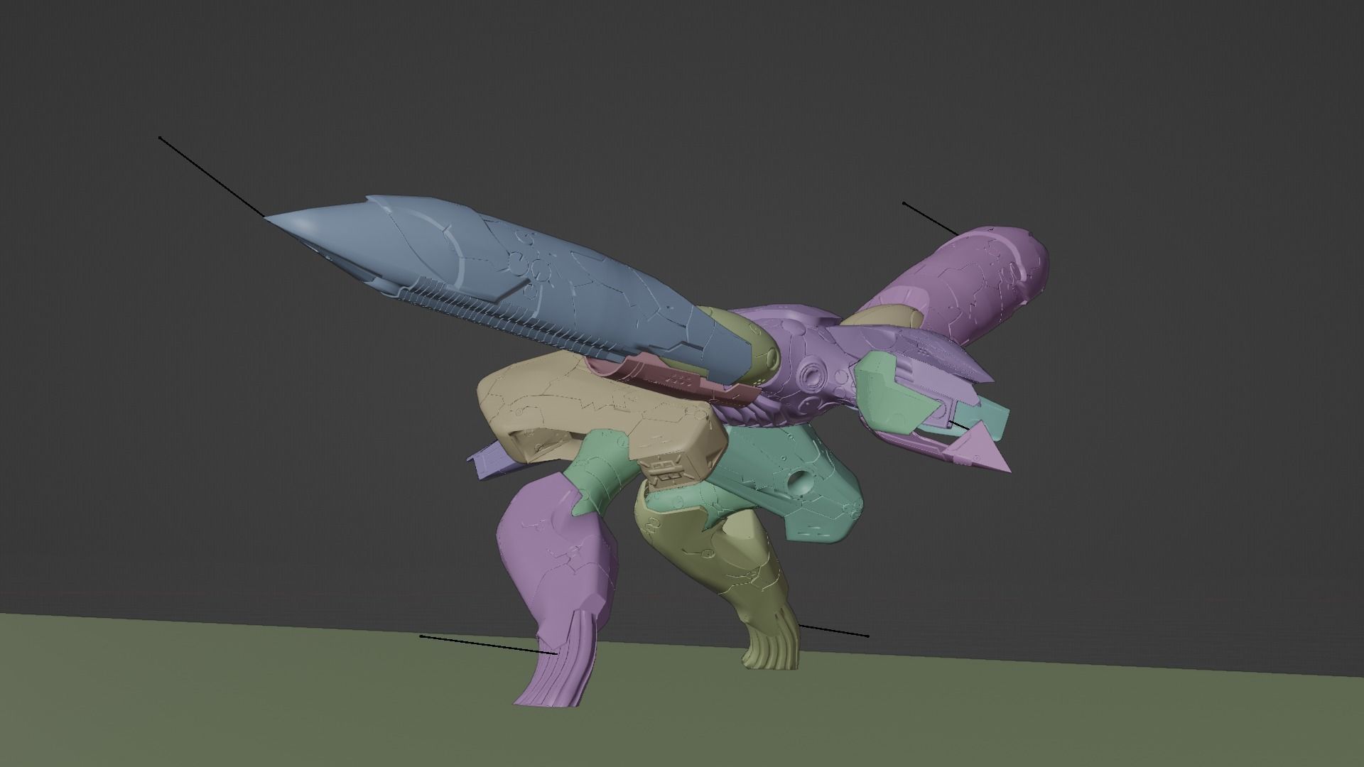 Metal Gear Ray 3D model_4