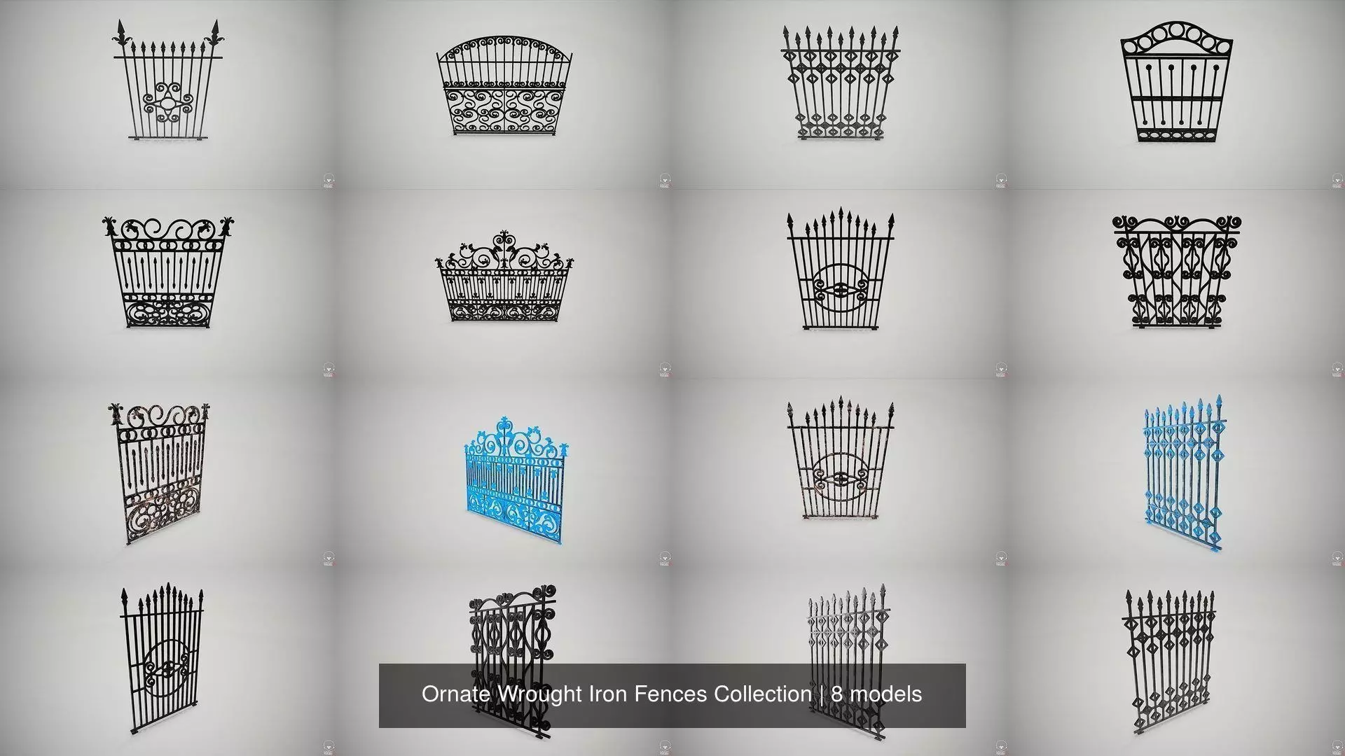 Ornate Wrought Iron Fences Collection _0