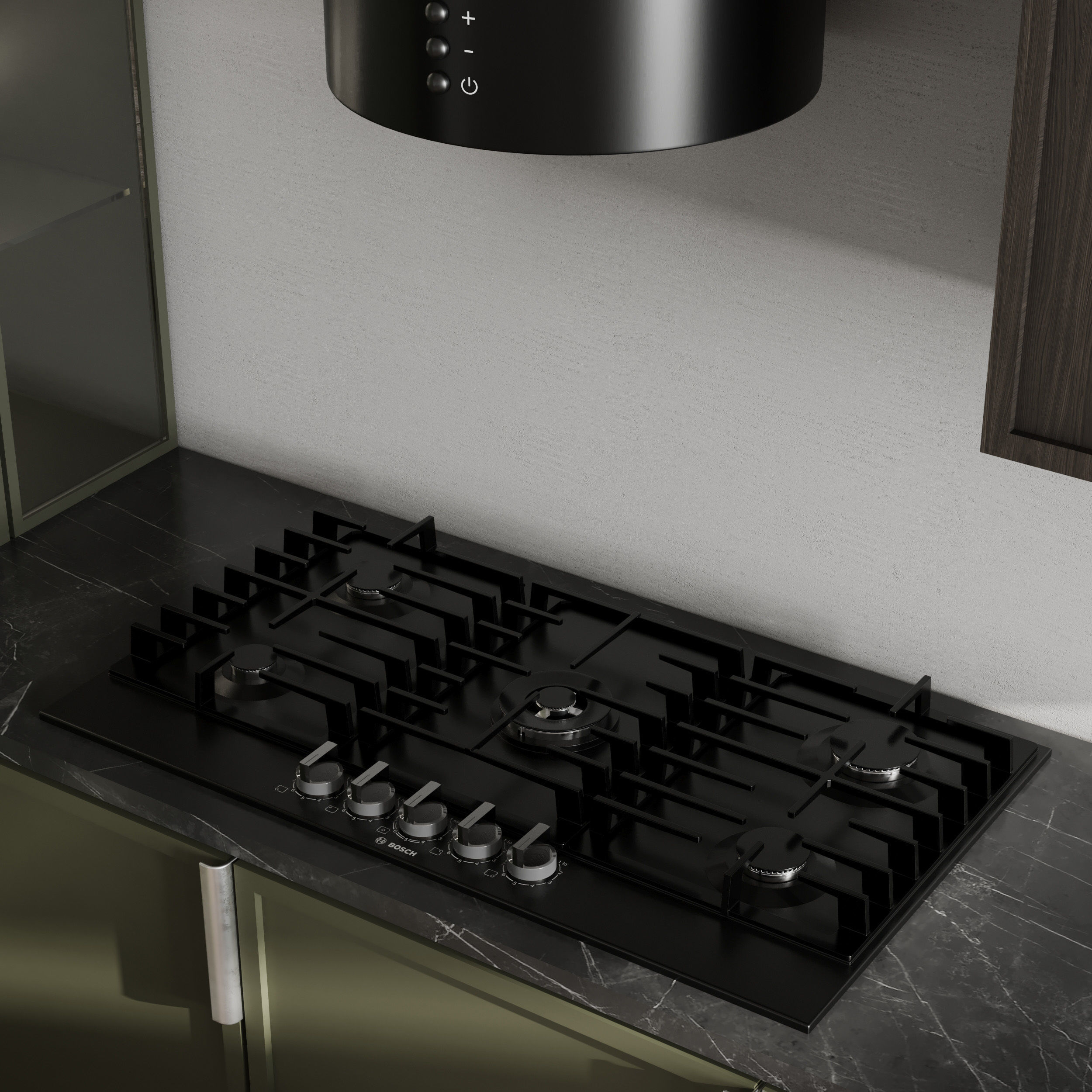 Kitchen Appliance Bosch  Kitchen No 47 Low-poly 3D model_3