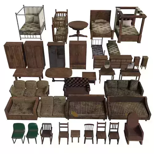 Big set of Old Furtinure 35 objects