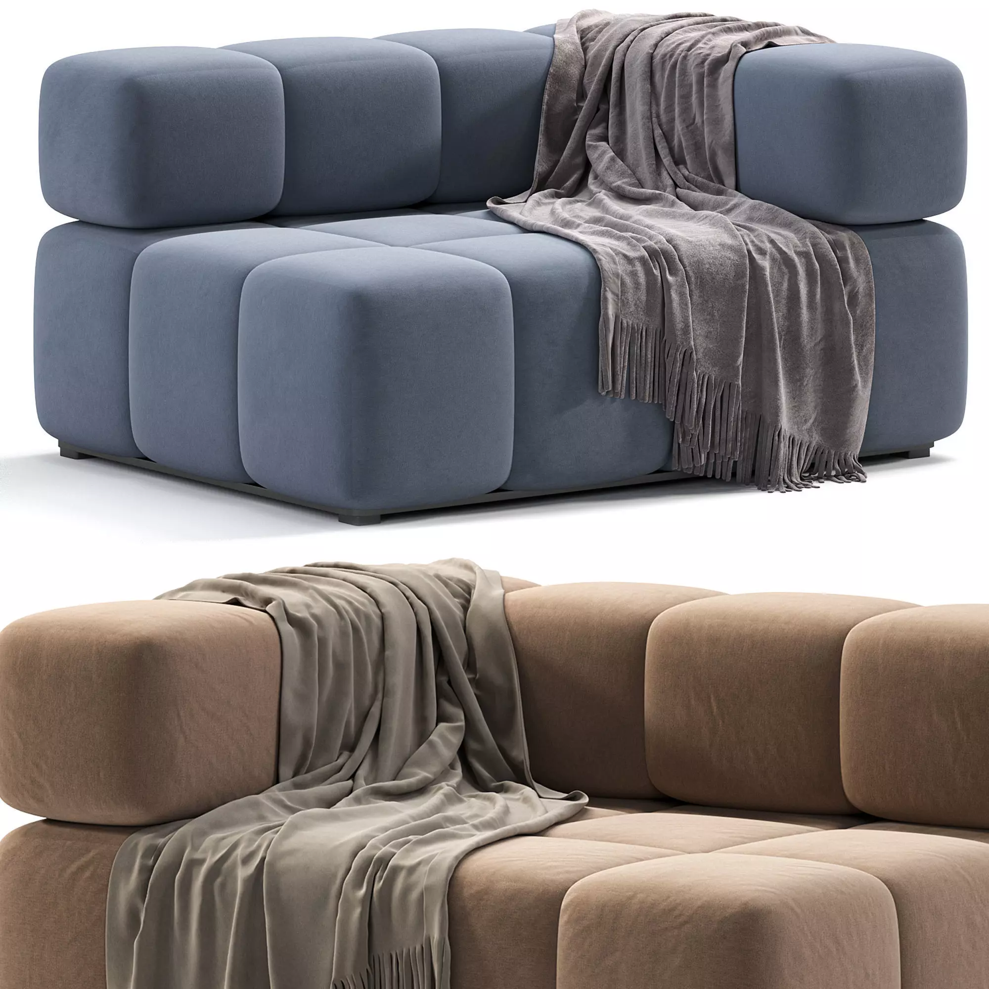 THOMAS DOUBLE MODULE SOFA 2 3D model_0