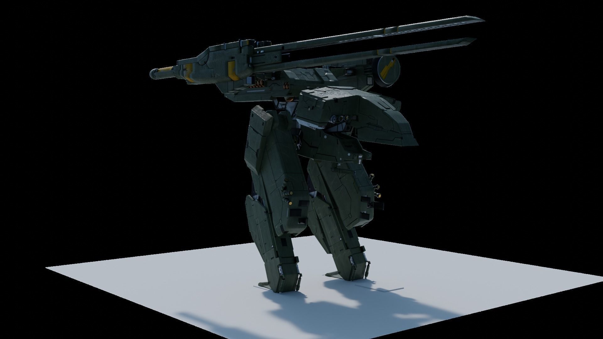Metal Gear Rex 3D model_2