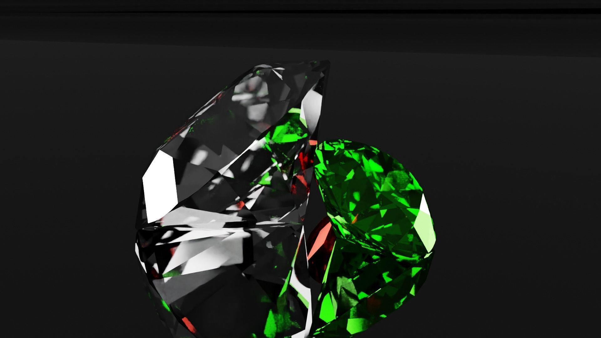 Diamonds 3D model 3D model_3