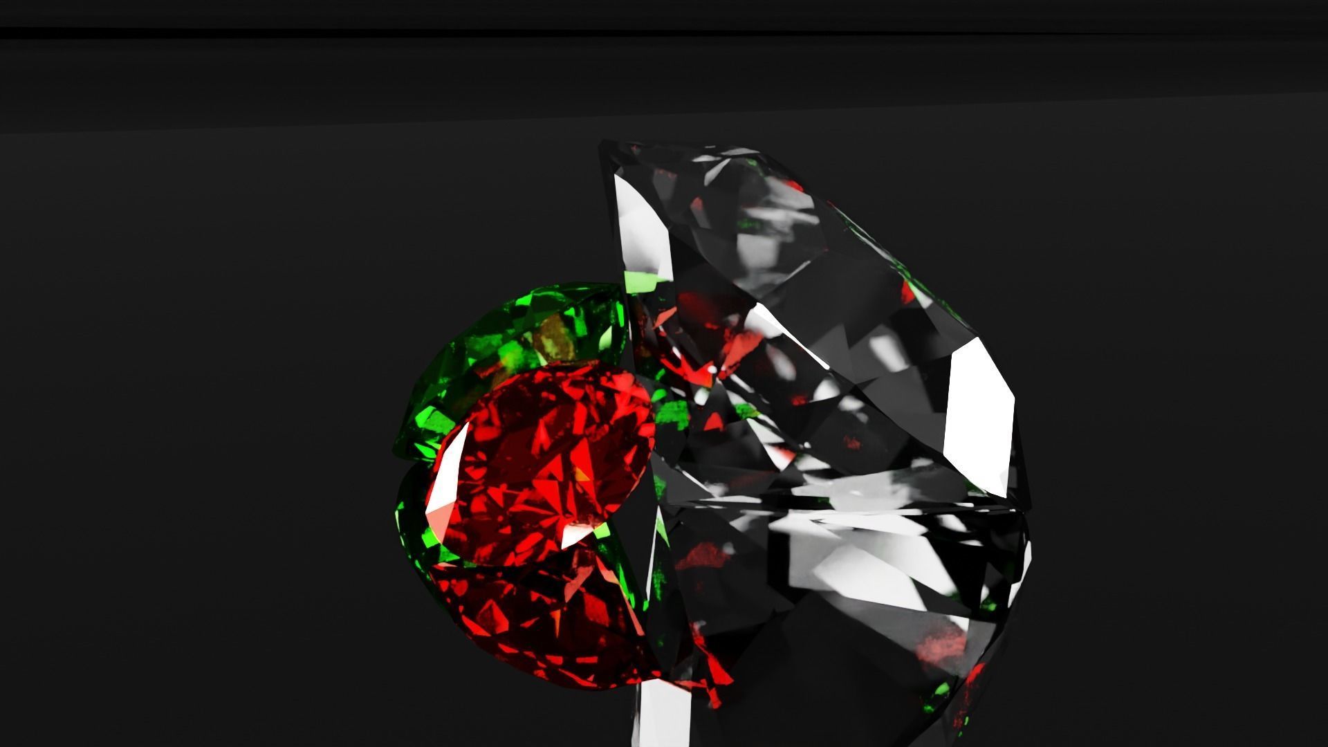 Diamonds 3D model 3D model_4