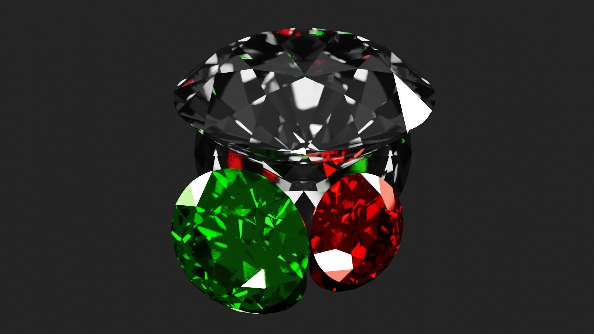 Diamonds 3D model 3D model_2