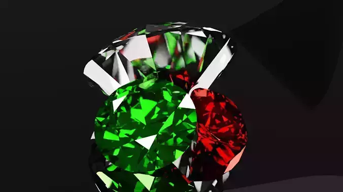 Diamonds 3D model 3D model