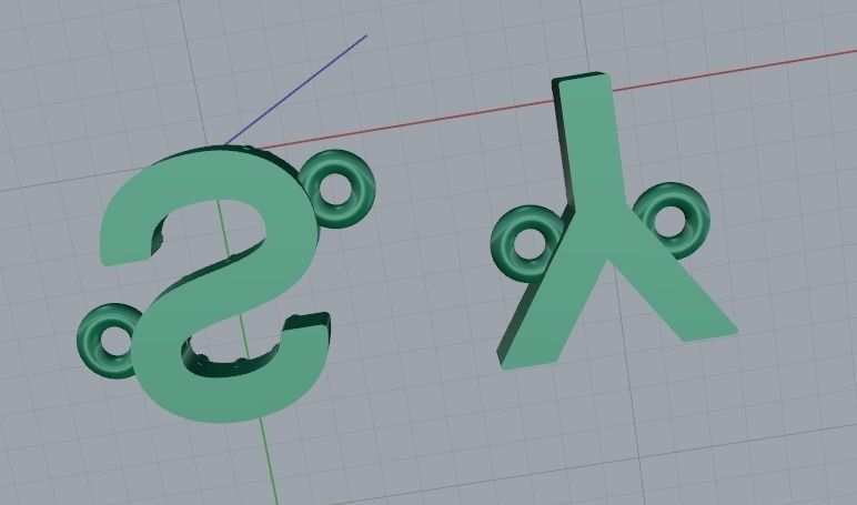 Letters S Y Model 4070 3D print model_4