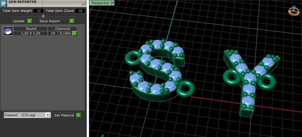 Letters S Y Model 4070 3D print model_9