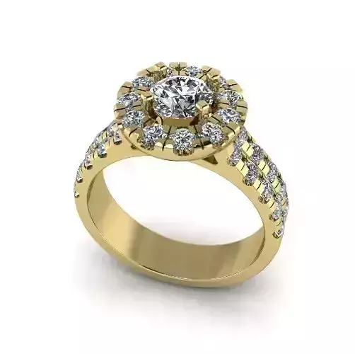 Engagement halo ring Model 4069