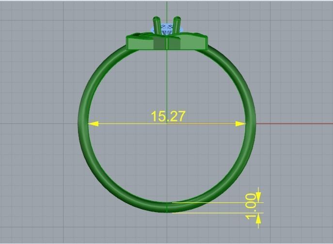 Star of David ring Model 4067 3D print model_5