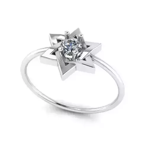Star of David ring Model 4067