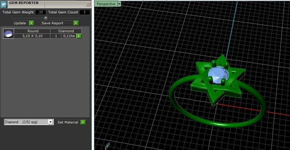 Star of David ring Model 4067 3D print model_8