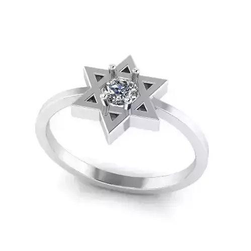 Star of David ring Model 4065
