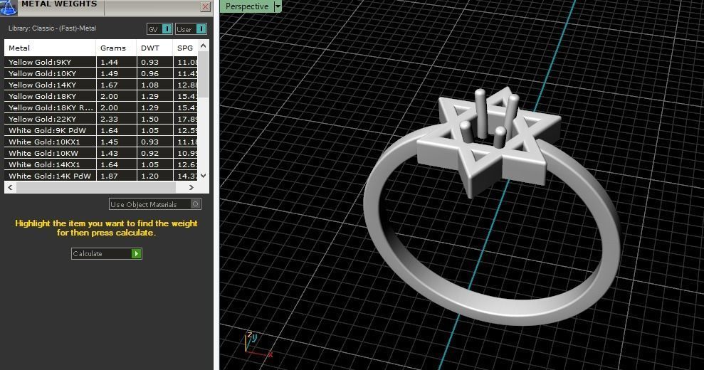 Star of David ring Model 4065 3D print model_8