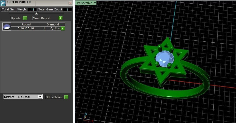 Star of David ring Model 4065 3D print model_9