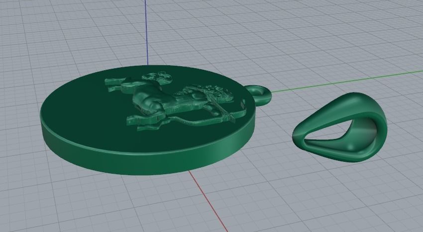 Pendant Model 4062 3D print model_3