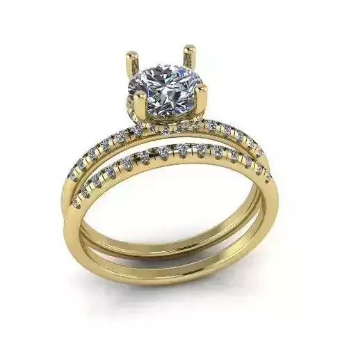 Engagement halo rings Model 4059