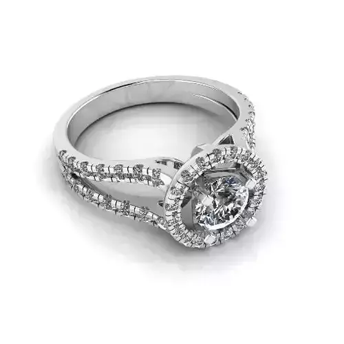 Engagement halo rings Model 4058 3D print model