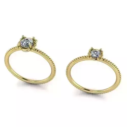 Engagement halo rings Model 4056