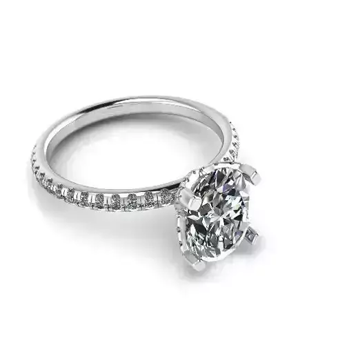 Engagement halo rings Model 4050 3D print model