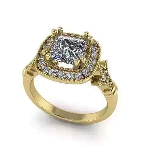 Engagement halo rings Model 4048