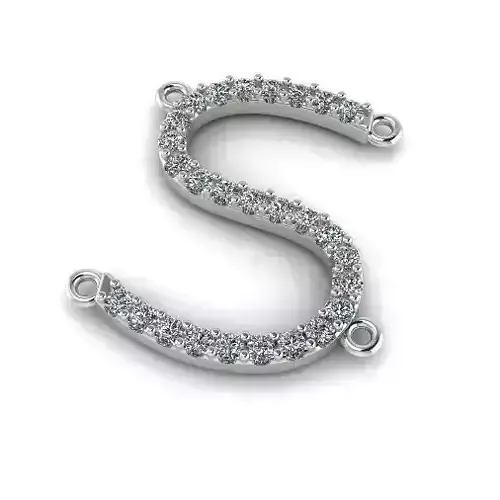 Pendant letter S Model 4042