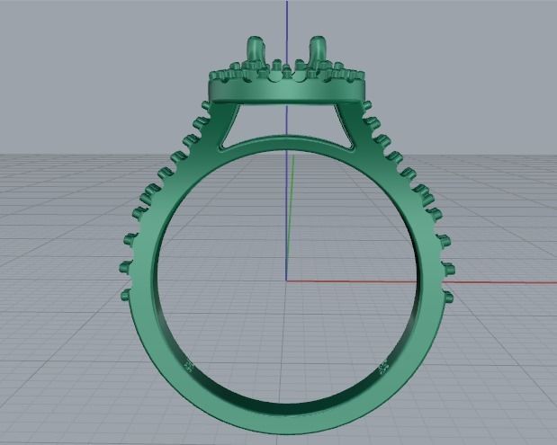 Ring beid Model 4040 3D print model_3