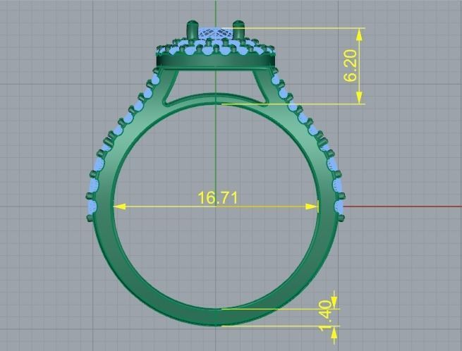 Ring beid Model 4040 3D print model_5