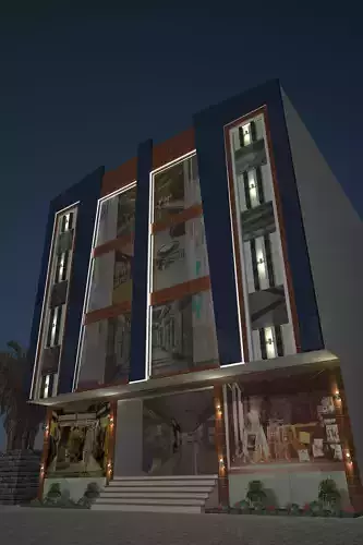 Plaza Elevation 50 to 60 Feet Front of Commercial 151