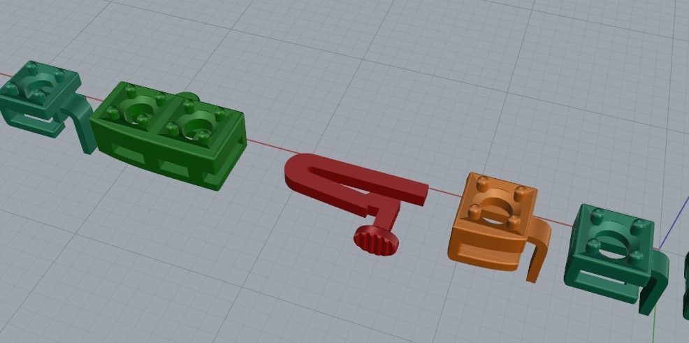 Bracelet Tennis Model 4034 3D print model_2