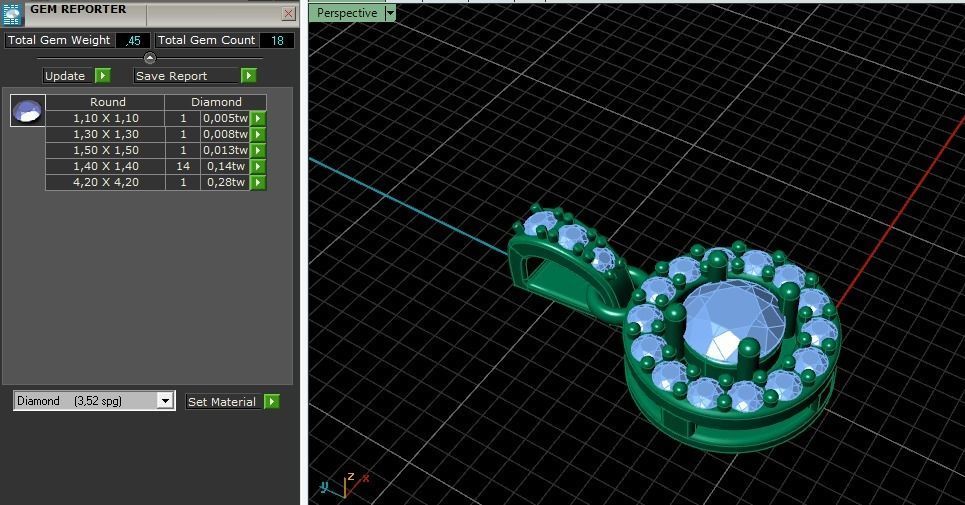 Round pendants 5 sizes Model 4033 3D print model_15