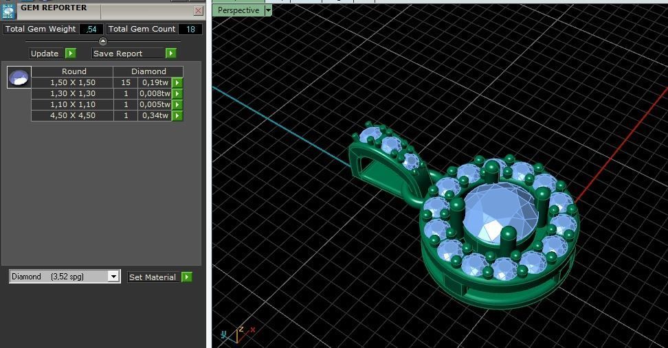 Round pendants 5 sizes Model 4033 3D print model_14