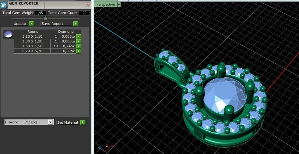 Round pendants 5 sizes Model 4033 3D print model_12